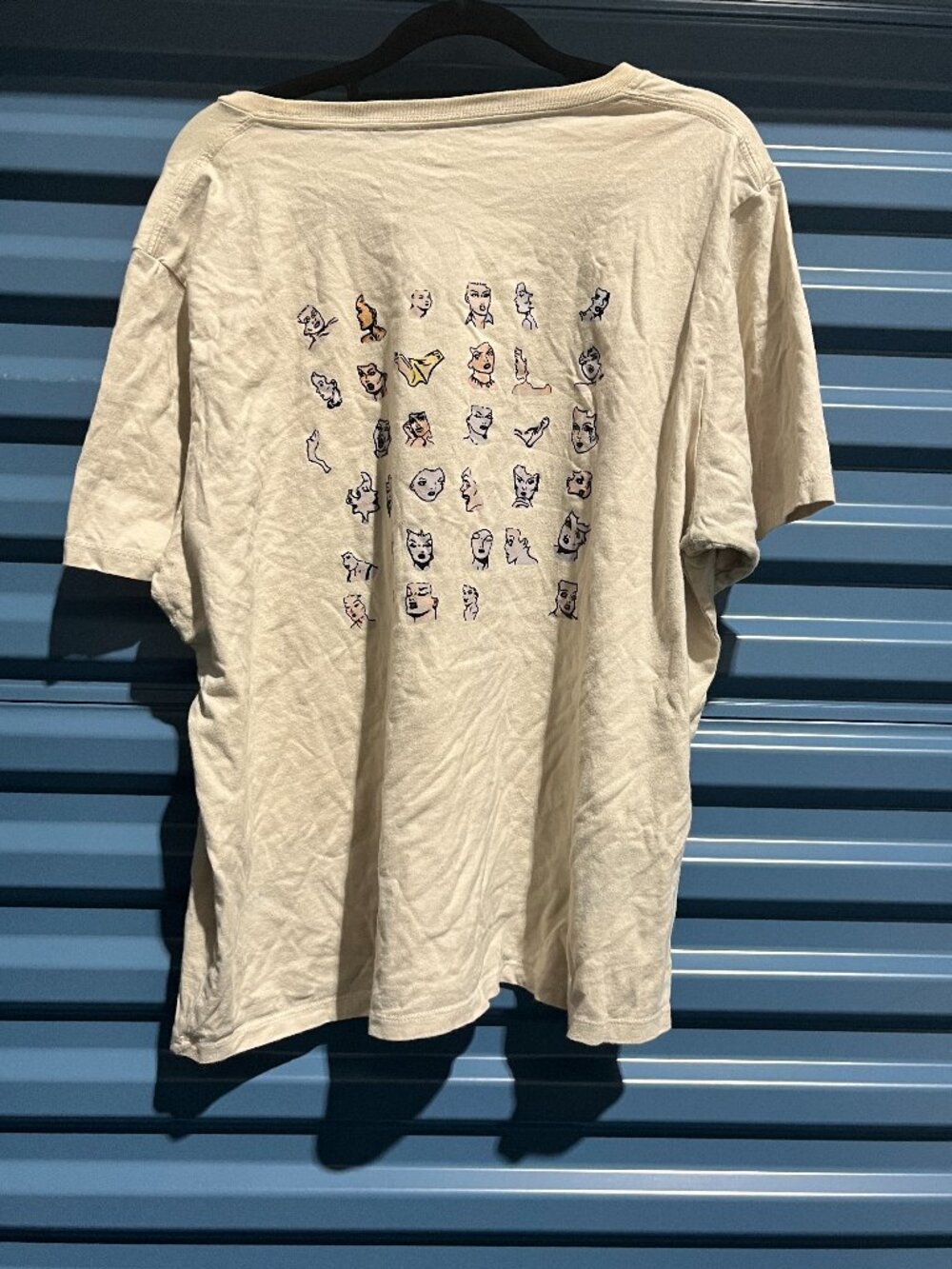 UNIQLO UT x MoMA UTGP Graphic T-Shirt Abstract Faces & Hair Art Size XXL